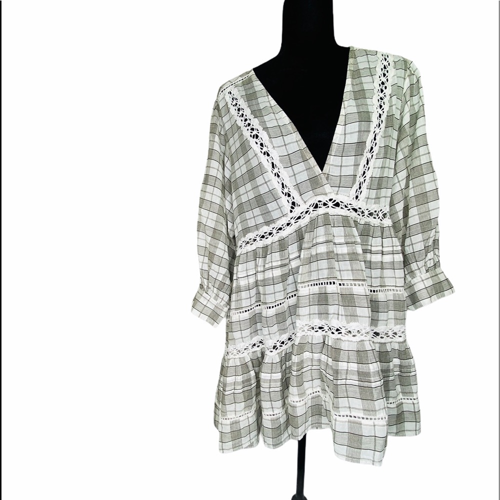 Free People Tunic Boho Top XS Crochet Top NWT - Picture 13 of 14